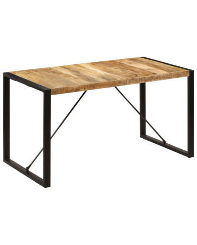 Table à manger 140x70x75 cm Bois de manguier massif | Mobilier & Déco