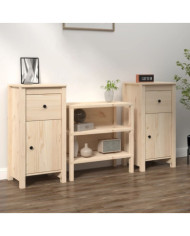 Buffets 2 pcs 40x35x80 cm bois massif de pin | Mobilier & Déco