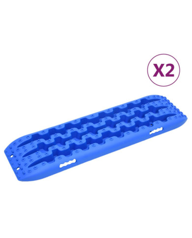 Planches de traction 2 pc Bleu 106x30,5x7 cm Nylon | Mobilier & Déco