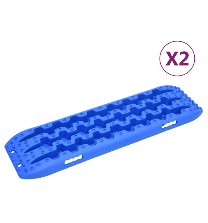 Planches de traction 2 pc Bleu 106x30,5x7 cm Nylon | Mobilier & Déco
