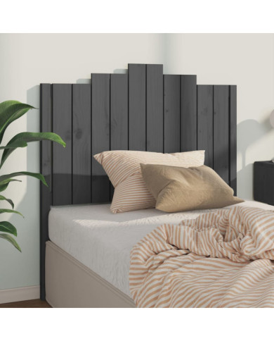 Tête de lit Gris 106x4x110 cm Bois massif de pin | Mobilier & Déco