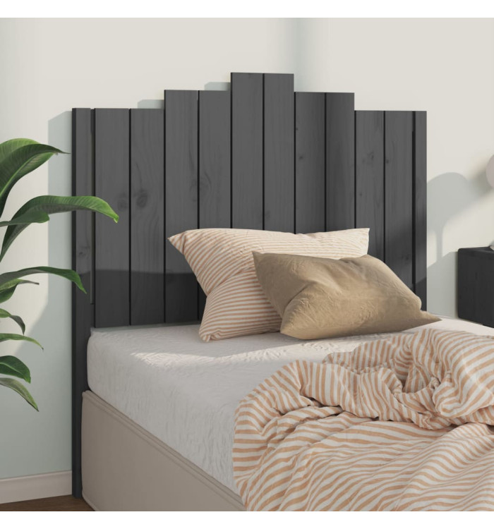 Tête de lit Gris 106x4x110 cm Bois massif de pin | Mobilier & Déco