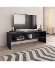 Meuble TV Gris brillant 120x40x40 cm Bois d’ingénierie | Mobilier & Déco