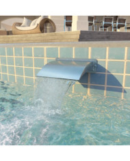 Fontaine d'étang Acier inoxydable 30 x 9 x 26 cm Argenté | Mobilier & Déco