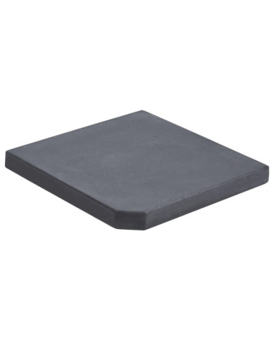 Plaque de poids de parasol Noir Granite Carré 25 kg | Mobilier & Déco