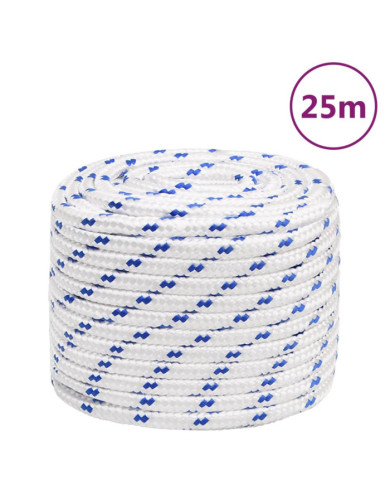 Corde de bateau Blanc 16 mm 25 m Polypropylène | Mobilier & Déco