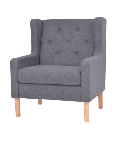 Fauteuil gris tissu | Mobilier & Déco