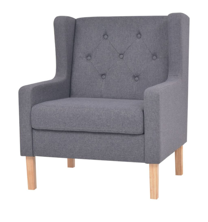 Fauteuil gris tissu | Mobilier & Déco