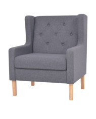 Fauteuil gris tissu | Mobilier & Déco