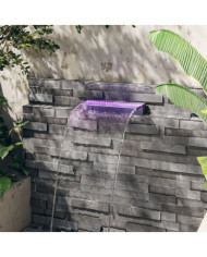 Déversoir pour cascade avec LED RVB Acrylique 45 cm | Mobilier & Déco