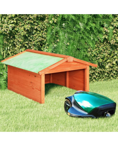 Garage de tondeuse à gazon 72x87x50 cm Bois de sapin solide | Mobilier & Déco