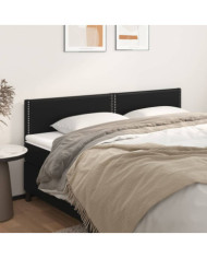 Têtes de lit 2 pcs Noir 90x5x78/88 cm Similicuir | Mobilier & Déco