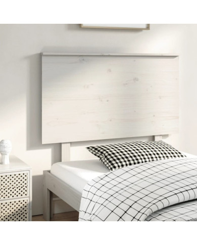 Tête de lit Blanc 104x6x82,5 cm Bois massif de pin | Mobilier & Déco