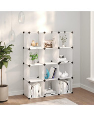 Cubes de rangement 12 pcs Transparent PP | Mobilier & Déco