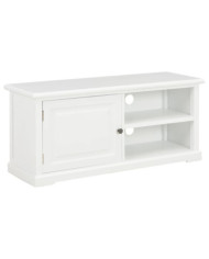 Meuble TV Blanc 90x30x40 cm Bois | Mobilier & Déco
