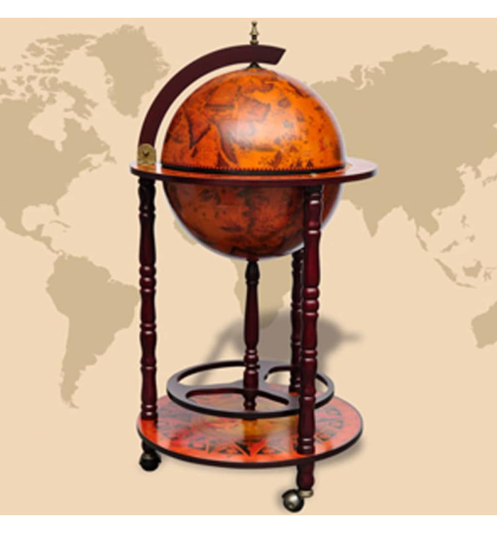 Support de vin sous forme de globe Bois d'eucalyptus | Mobilier & Déco