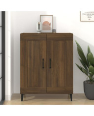 Buffet chêne marron 69,5x34x90 cm bois d'ingénierie | Mobilier & Déco