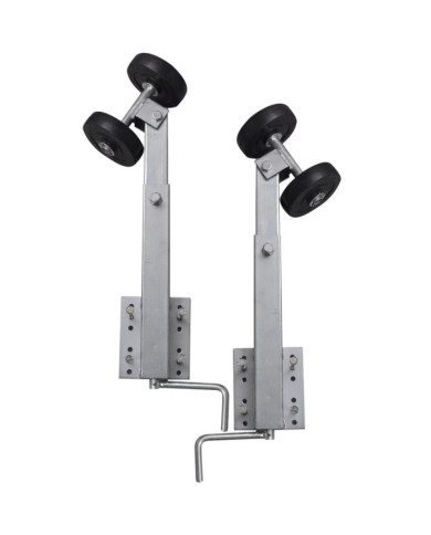 Support à double rouleau pour remorque de bateau 2 pcs 59-84 cm | Mobilier & Déco