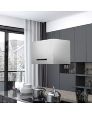 Hotte suspendue à capteur tactile LCD 55 cm Acier inoxydable | Mobilier & Déco