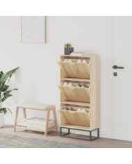 Armoire à chaussures 52x25x120 cm bois d'ingénierie | Mobilier & Déco