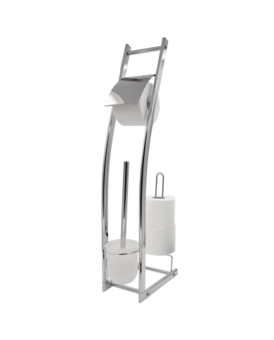 RIDDER Ensemble de brosse de toilette 3 en 1 Fabio Chrome brillant | Mobilier & Déco