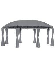 Tonnelle avec rideaux 520x349x255 cm Anthracite | Mobilier & Déco