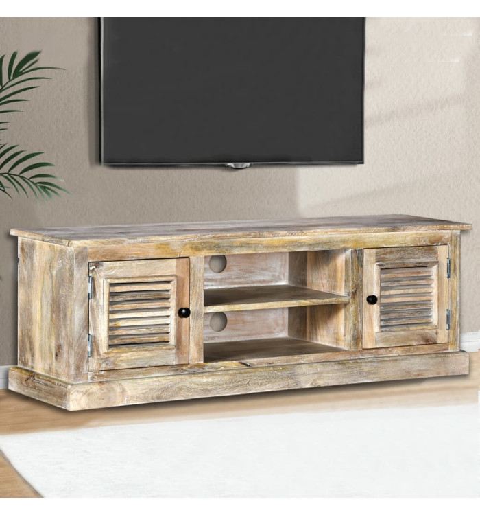 Meuble TV Bois de manguier massif | Mobilier & Déco