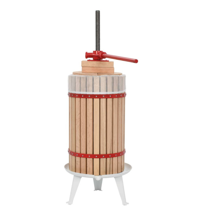Presse-fruits et à vin avec sac en tissu 30 L Bois de chêne | Mobilier & Déco