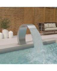 Fontaine de piscine avec LED 22x60x70 cm Acier inoxydable 304 | Mobilier & Déco