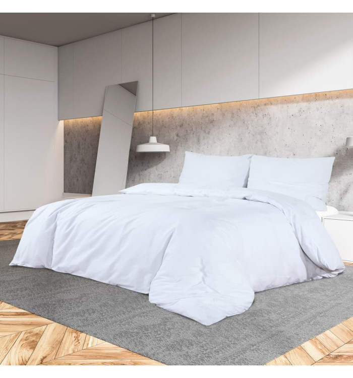 Ensemble de housse de couette Blanc 240x220 cm Coton | Mobilier & Déco