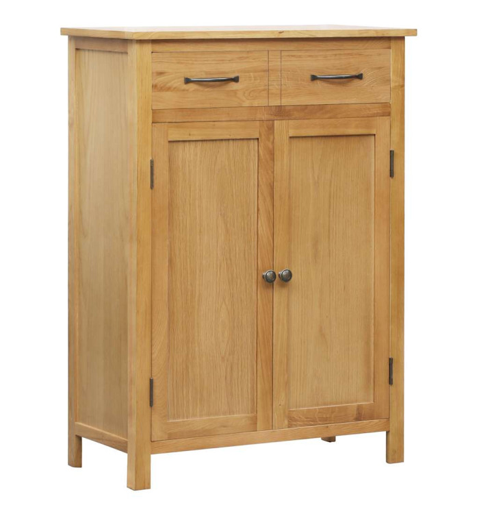 Armoire à chaussures 76x37x105 cm Bois de chêne solide | Mobilier & Déco