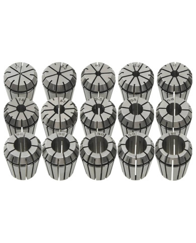 Douilles de serrage ER25 15 pcs Ensemble d'outils de tournage | Mobilier & Déco