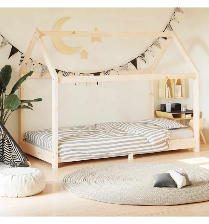 Cadre de lit d'enfant Bois de pin massif 70x140 cm | Mobilier & Déco