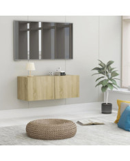 Meuble TV Chêne sonoma 80x30x30 cm Bois d’ingénierie | Mobilier & Déco