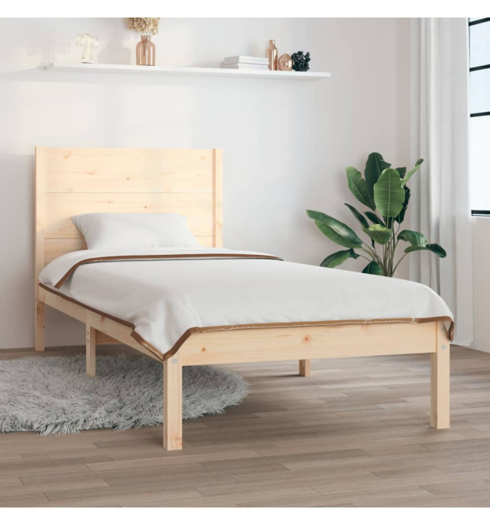 Cadre de lit sans matelas 90x190 cm bois massif | Mobilier & Déco