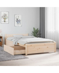 Cadre de lit sans matelas avec tiroirs | Mobilier & Déco
