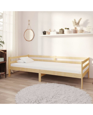 Lit de repos avec matelas 90x200 cm Bois de pin massif | Mobilier & Déco