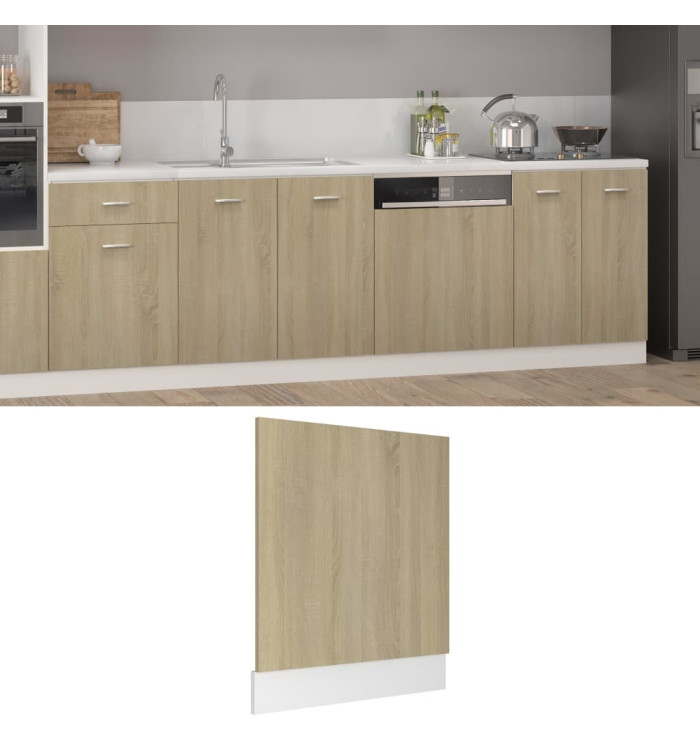 Panneau de lave-vaisselle "Lyon" Chêne sonoma 59,5x3x67 cm | Mobilier & Déco