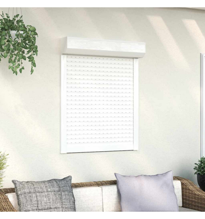 Volet roulant aluminium 80x100 cm blanc | Mobilier & Déco