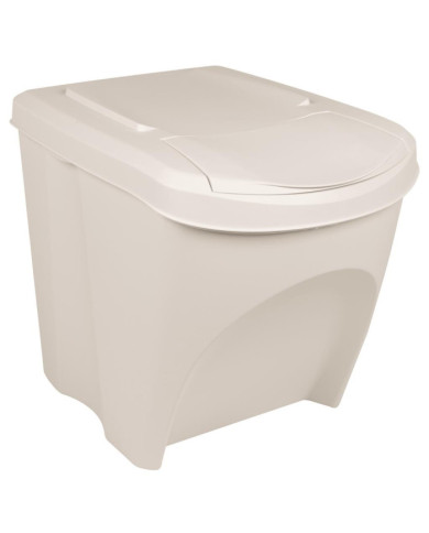 Poubelles à ordures empilables 3 pcs Blanc 75 L Polypropylène | Mobilier & Déco