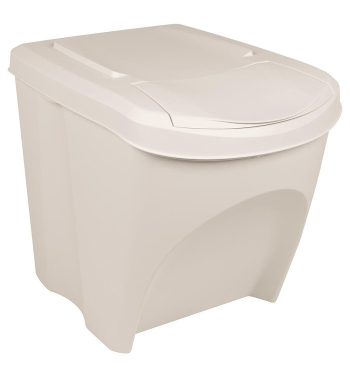 Poubelles à ordures empilables 3 pcs Blanc 75 L Polypropylène | Mobilier & Déco