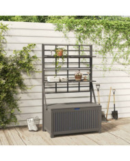 Boîte de rangement et treillis Gris 99x50x160 cm Acacia massif | Mobilier & Déco