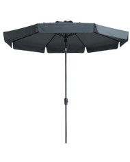 Madison Parasol de jardin Flores Luxe 300 cm rond gris | Mobilier & Déco