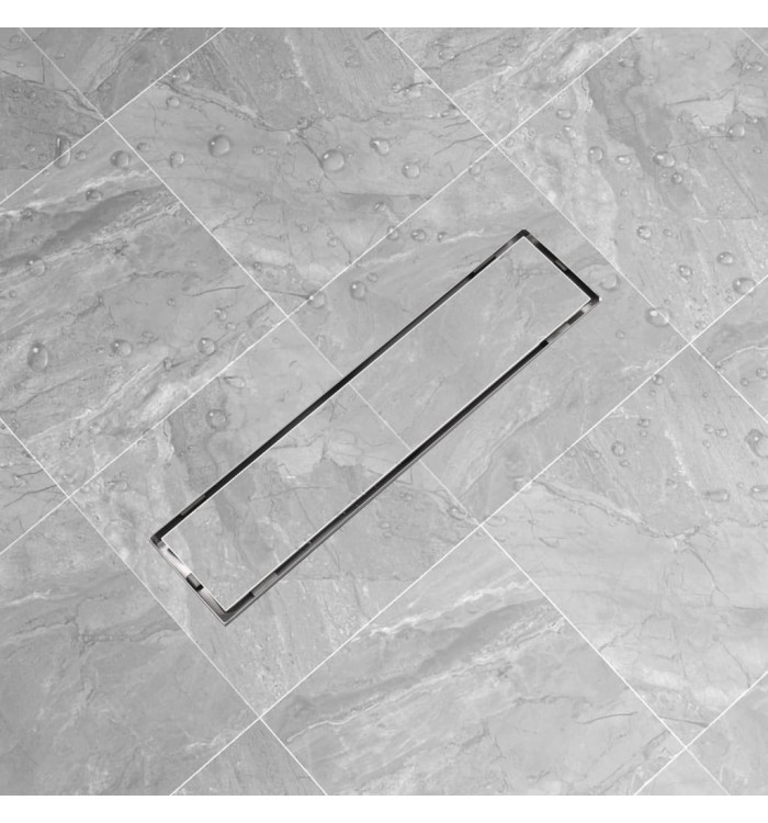 Drain de douche linéaire 530 x 140 mm Acier inoxydable | Mobilier & Déco