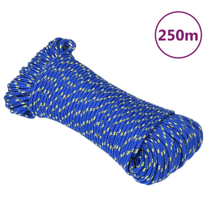 Corde de bateau Bleu 5 mm 250 m Polypropylène | Mobilier & Déco