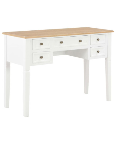 Bureau Blanc 109,5 x 45 x 77,5 cm Bois | Mobilier & Déco