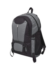 Sac à dos de randonnée 40 L noir et gris | Mobilier & Déco