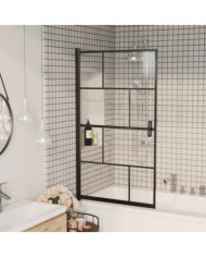 Cabine de douche ESG 80x140 cm Noir | Mobilier & Déco
