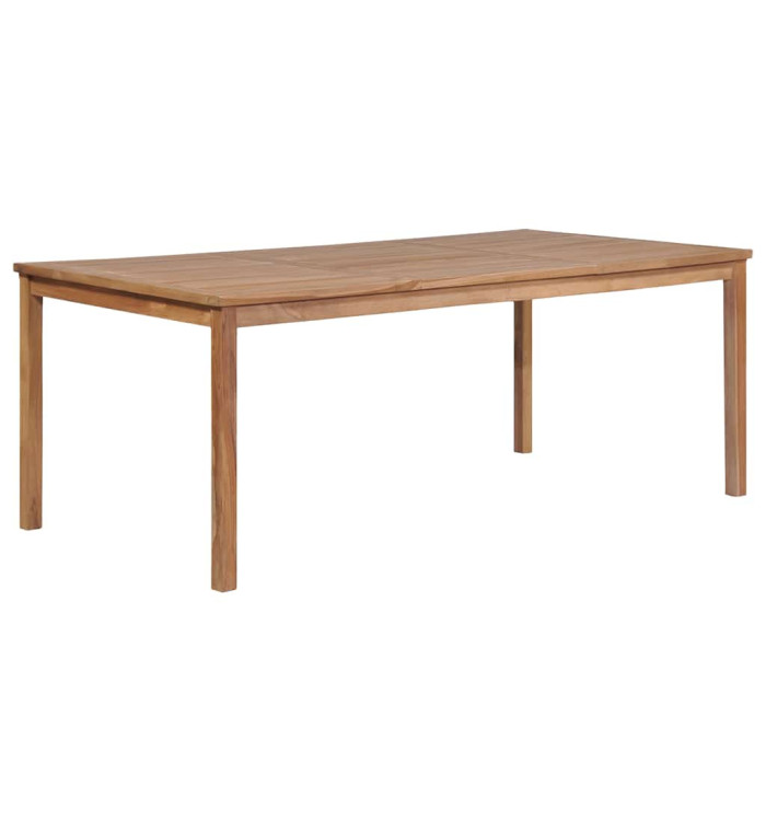 Table de jardin 200x100x77 cm Bois de teck solide | Mobilier & Déco