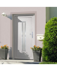 Porte d'entrée Blanc 98x200 cm PVC | Mobilier & Déco